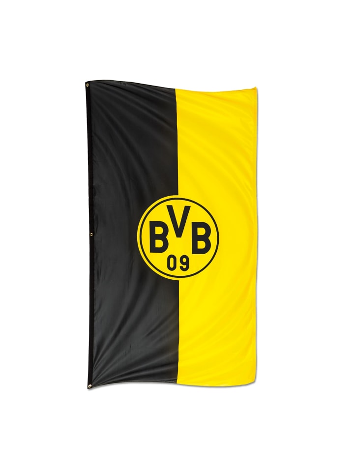 BVB-Hissfahne im Hochformat (100x200 cm) in schwarzgelb