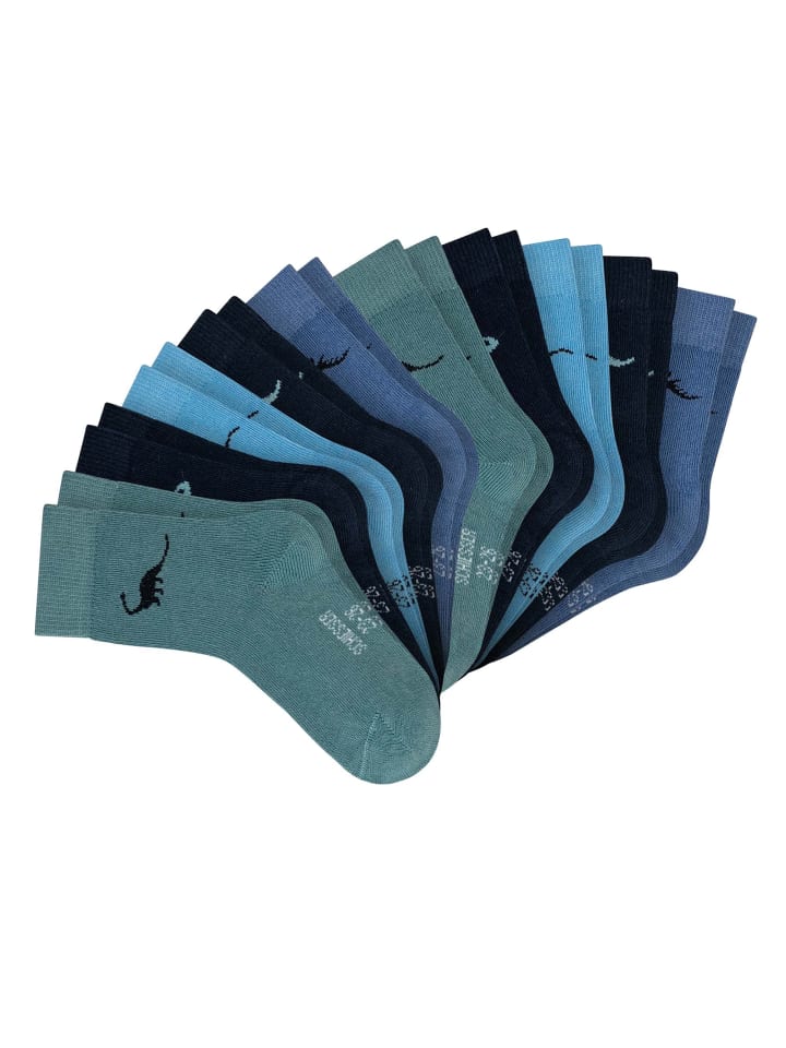 Socken 10er Pack in Blau-Mix