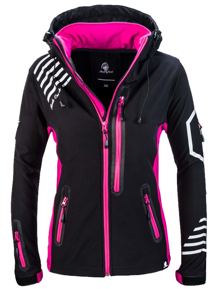 Jacke in Schwarz meliert