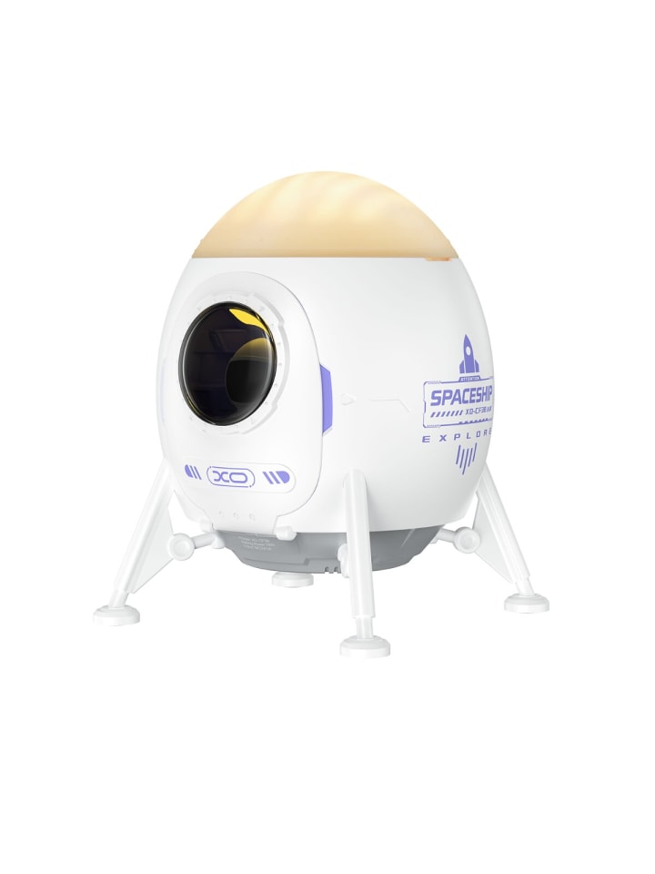 XO CF38 LED Sternenhimmel-Projektor mit Bluetooth-Lautsprecher in Weiß