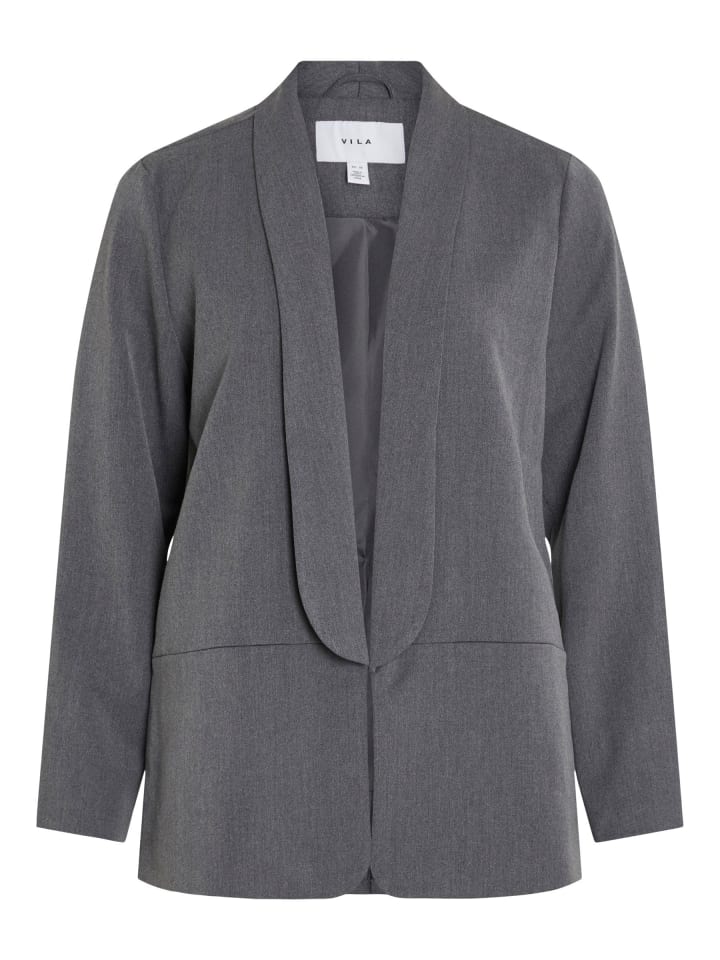 Blazer in Medium Grey Melange
