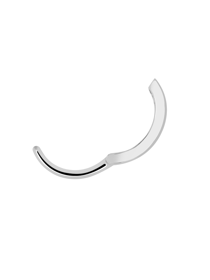 Damen Piercing aus Edelstahl in silber