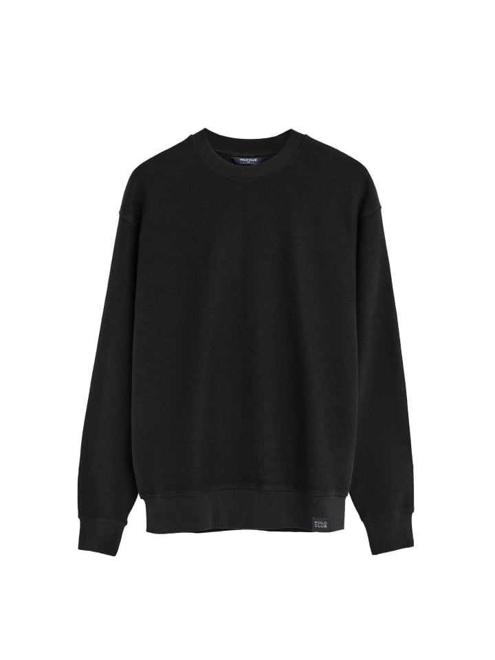 Sweatshirt MAN ADONIS LONG SLEEVE OVERSIZE FIT in Schwarz