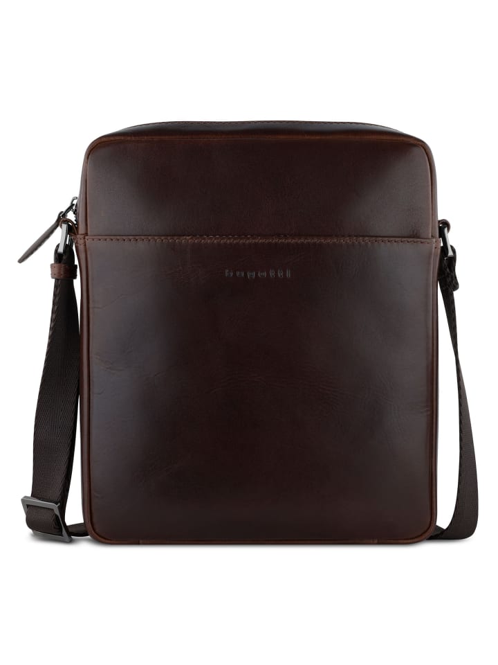 Romano Umhängetasche Leder 23 cm braun