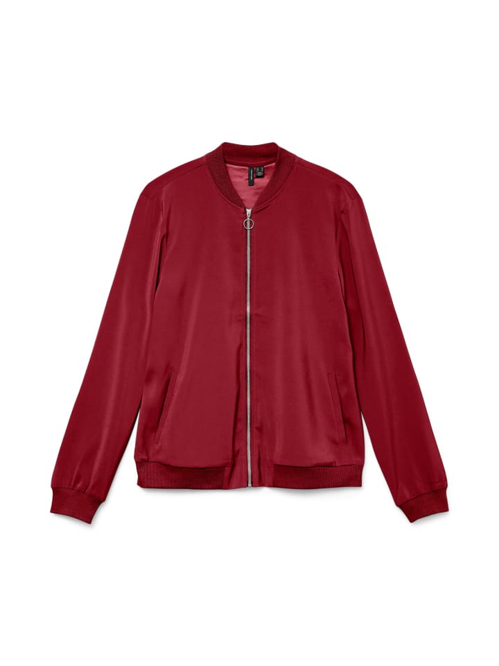 L/S Bomber Noos Bluse in Biking Red