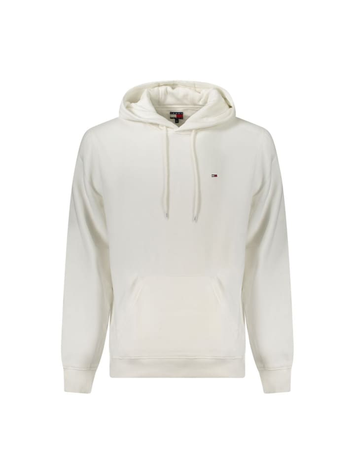 Weiß Baumwolle Herren Hoodie Sweatshirt
