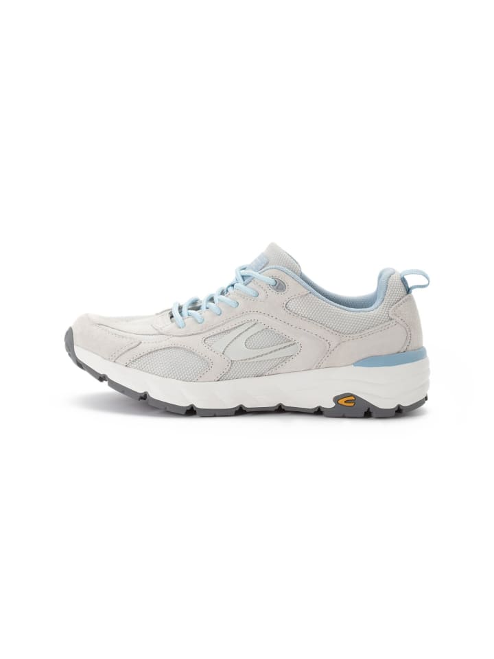 Sneaker aus Nubukleder in Hellblau