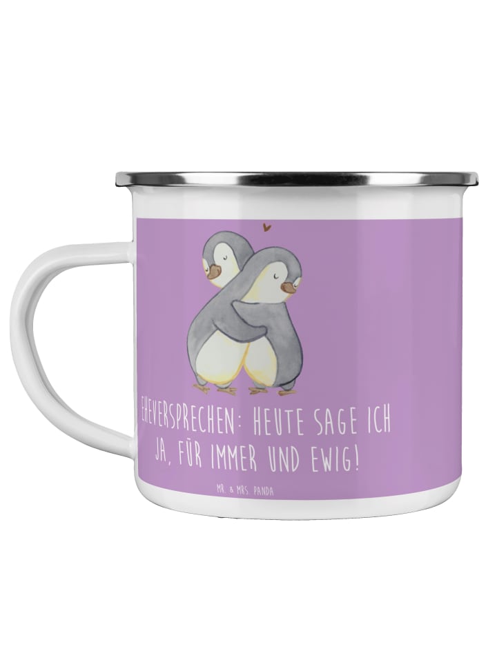 Becher Eheversprechen für immer mit Spruch in Lavendeltraum