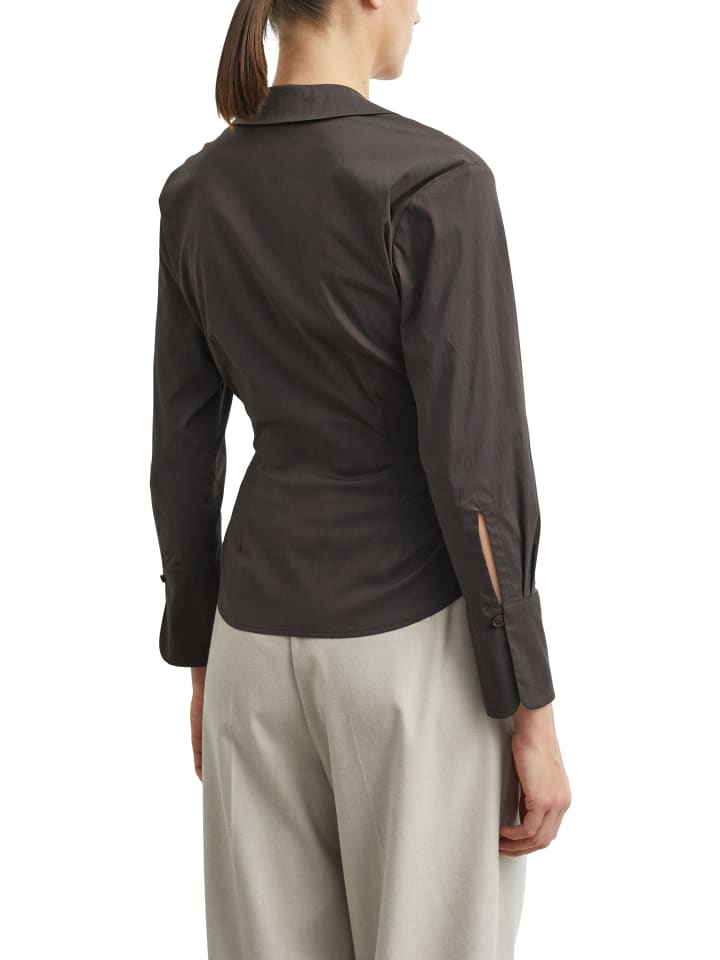 Wickelbluse in schoko