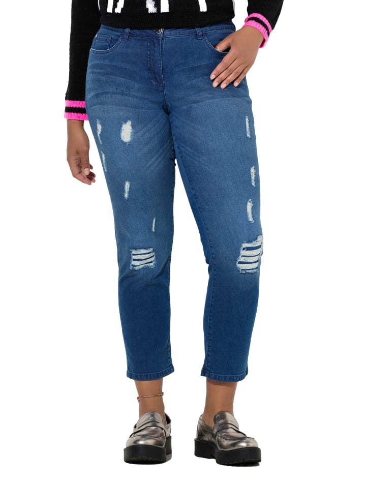 Jeans in dark blue denim
