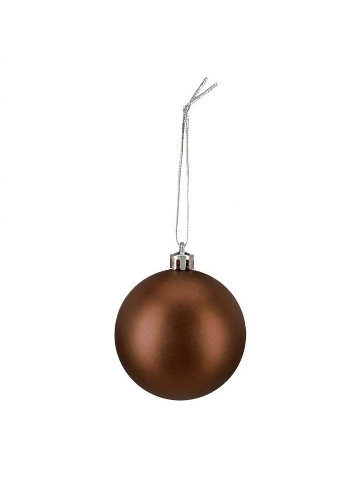 50 x Weihnachtskugeln Set in Braun
