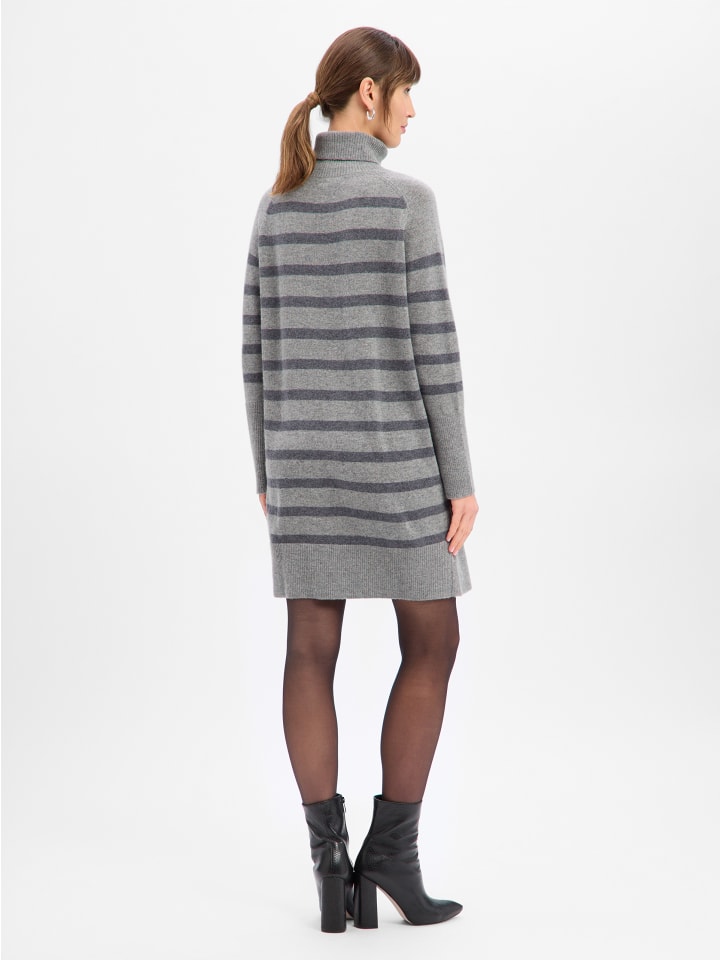 Strickkleid in grau - 0001