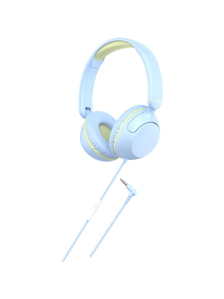 Xssive Kopfhörer Headset für Kinder 3,5 mm Anschluss in Blau