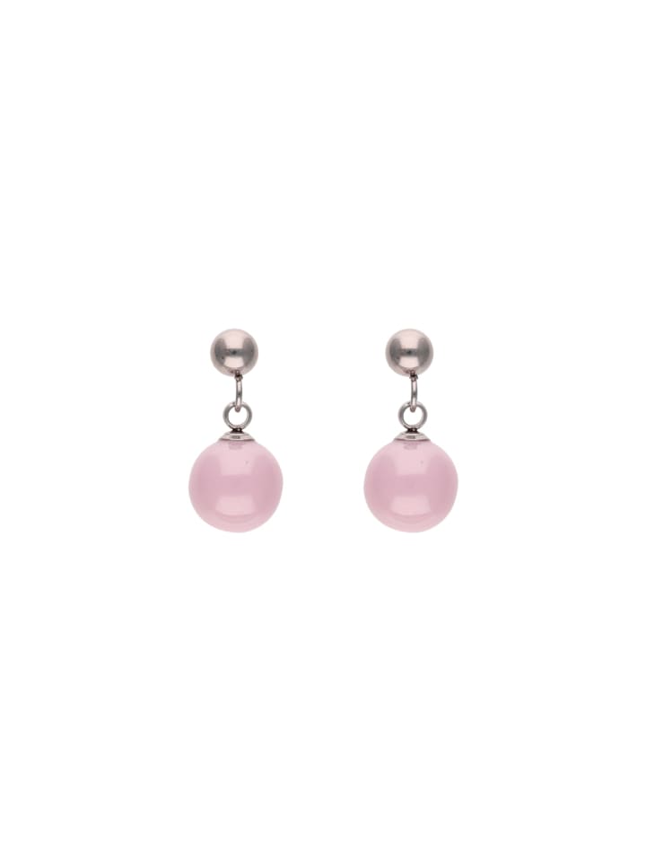 Women Stud Earrings in Silver Rose