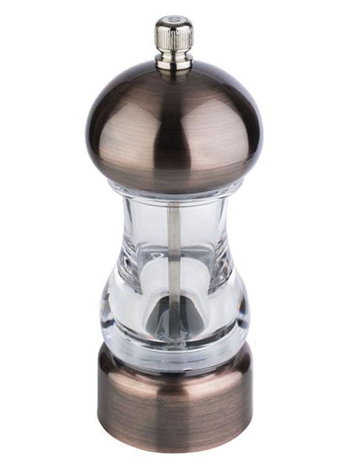 Salzmühle "COPPER" in Transparent /Kupfer Ø 6 cm, H: 15 cm 