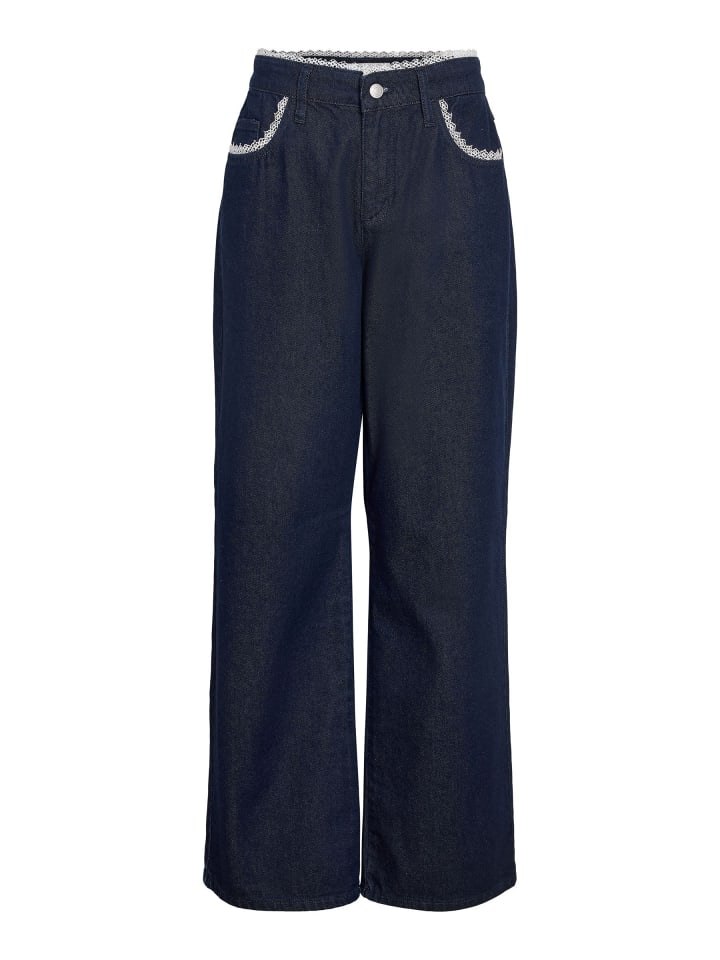 Loose Fit Jeans in Dark Blue Denim