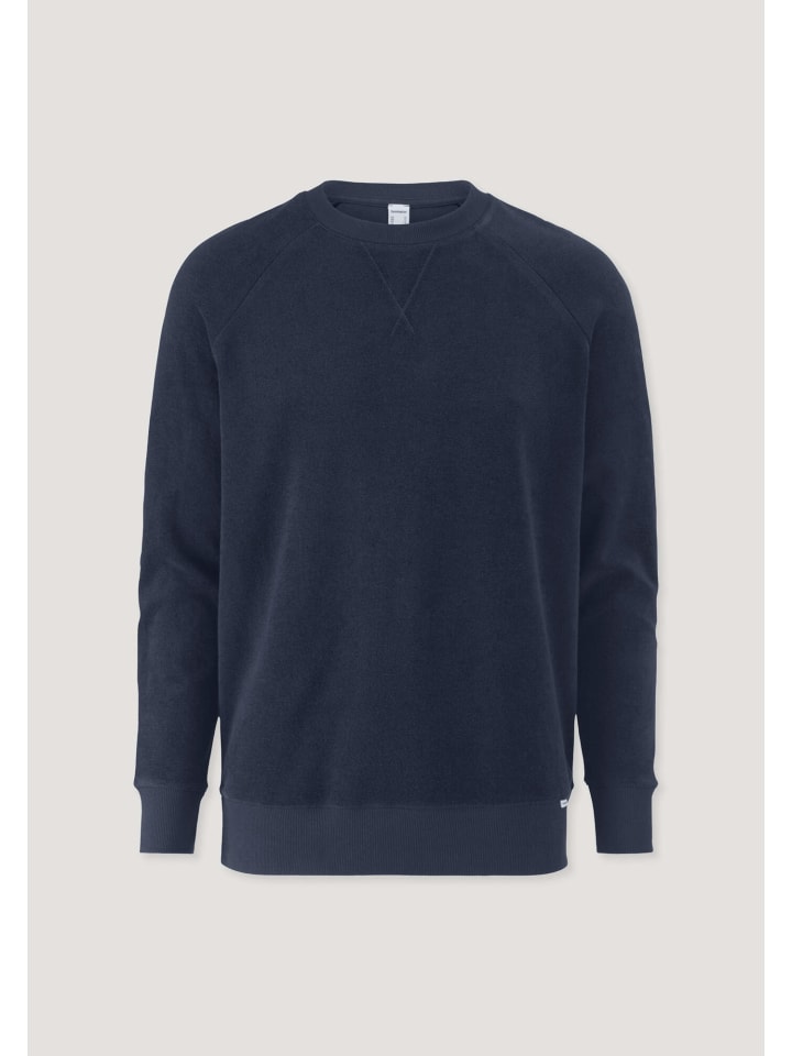 Hessnatur Frottee Loungeshirt Relaxed aus reiner Bio-Baumwolle in mitternachtsblau