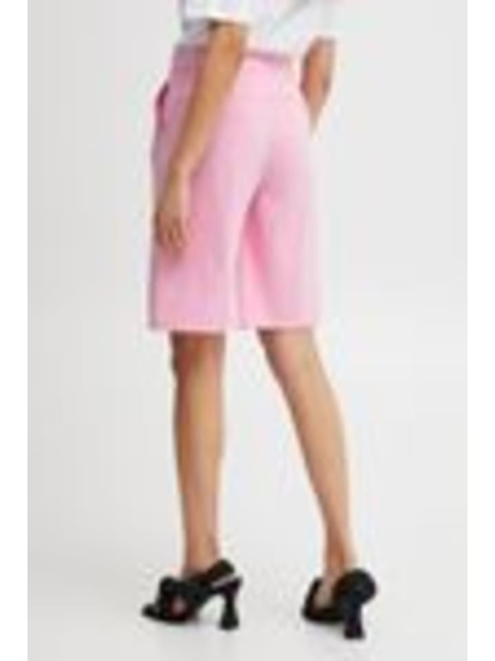BYDANTA BERMUDA SHORTS - HEAVY WOVEN Regular fit in Begonia Pink