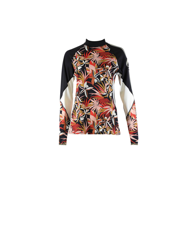 Shirt in schwarz/bunt