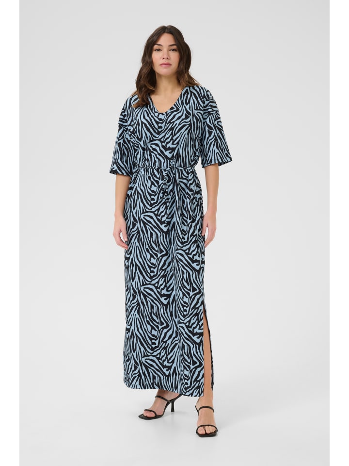 Jerseykleid KAivanna Loose fit in Blue / Black graphic