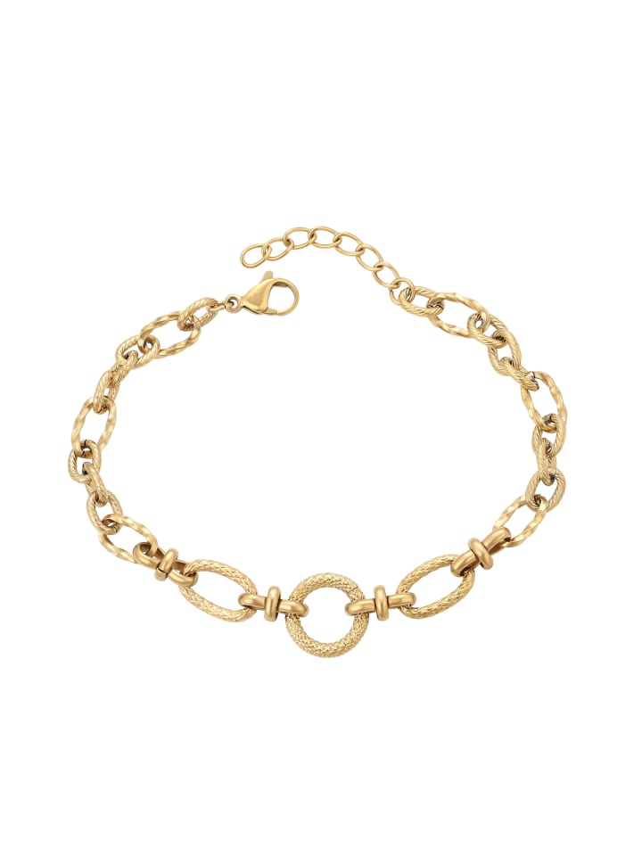 Women Cable Chain Link Bracelet in Gold