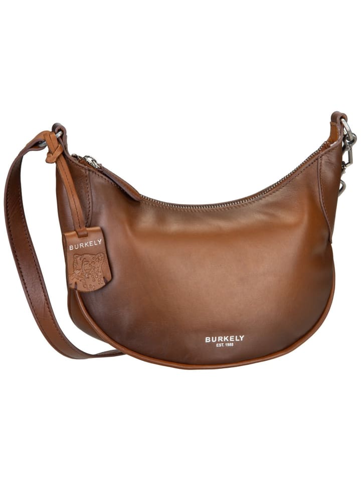 Schultertasche Ledger in Cognac