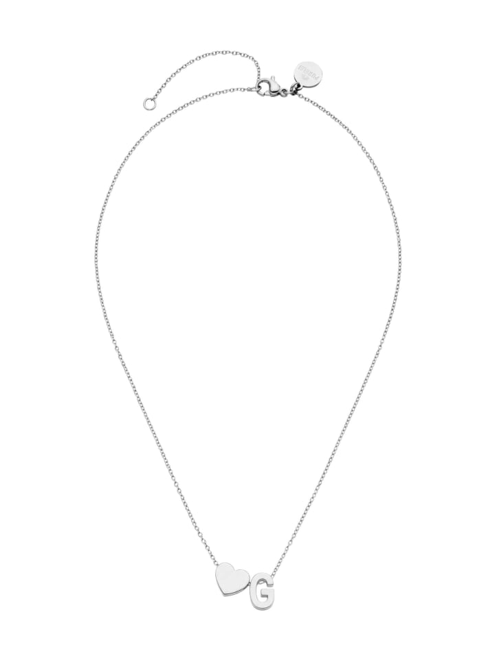 Kette Letter Heart G Silber