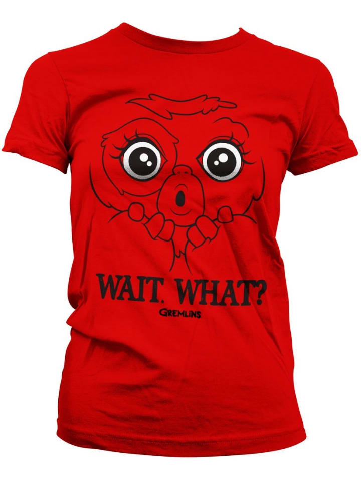 Shirt "Wait. What? Girly Tee" in Rot