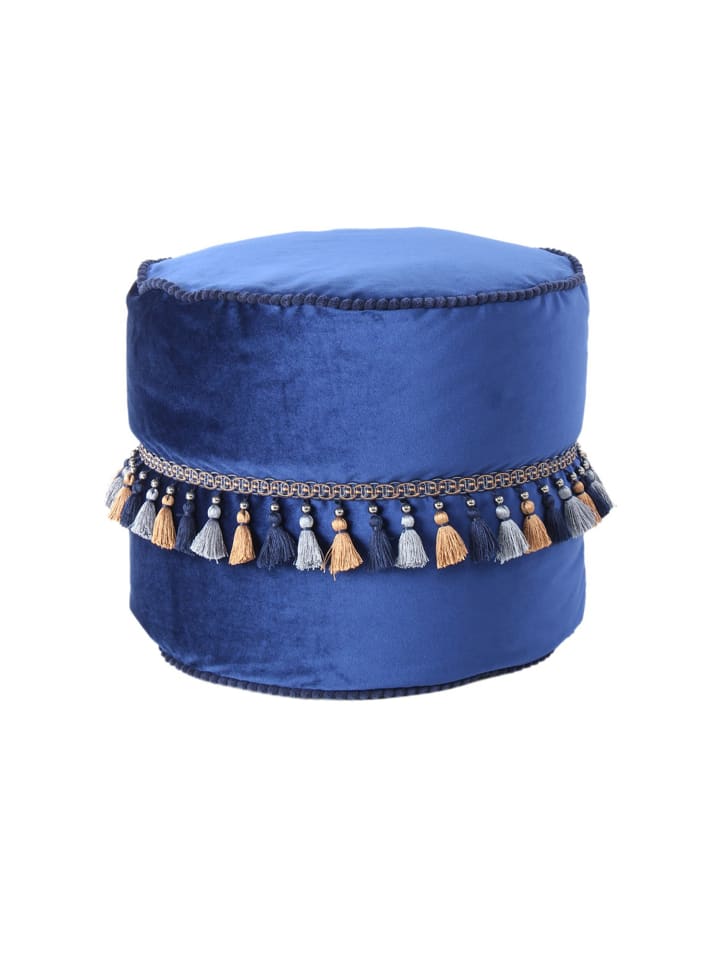 Sitzkissen Pouf Taj Mahal 225 in blau