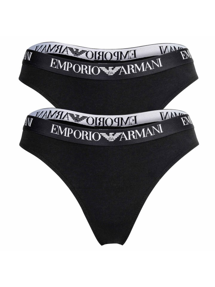String 2er Pack in Schwarz