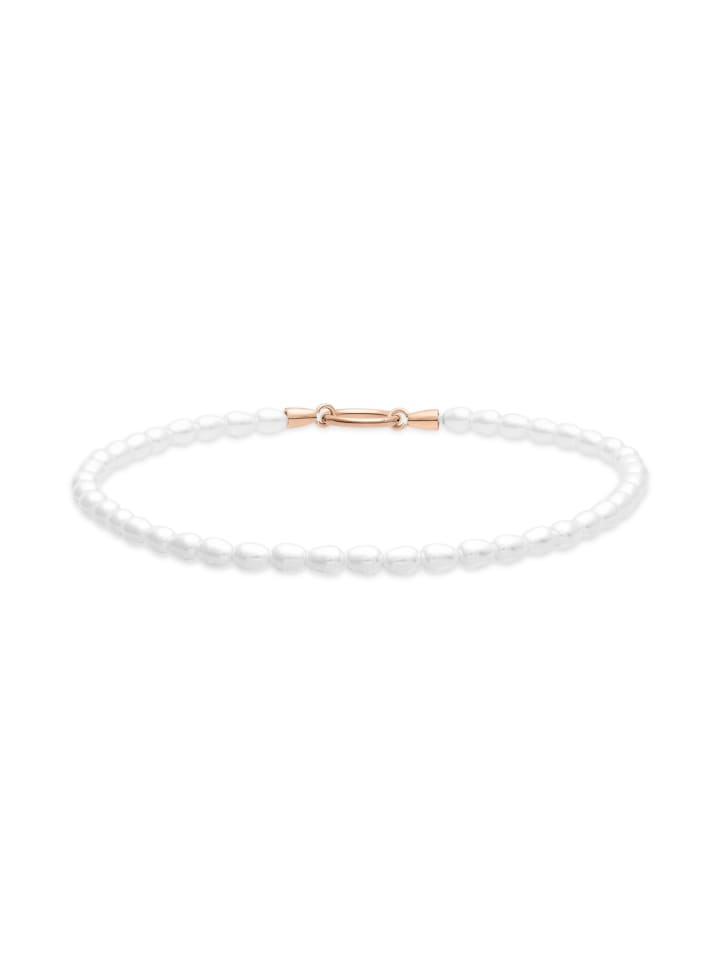 Fußkette Pearl Charms in roségold