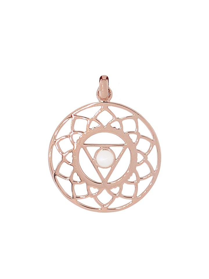 Anhänger "Hals-Chakra rosévergoldet" in Roségold