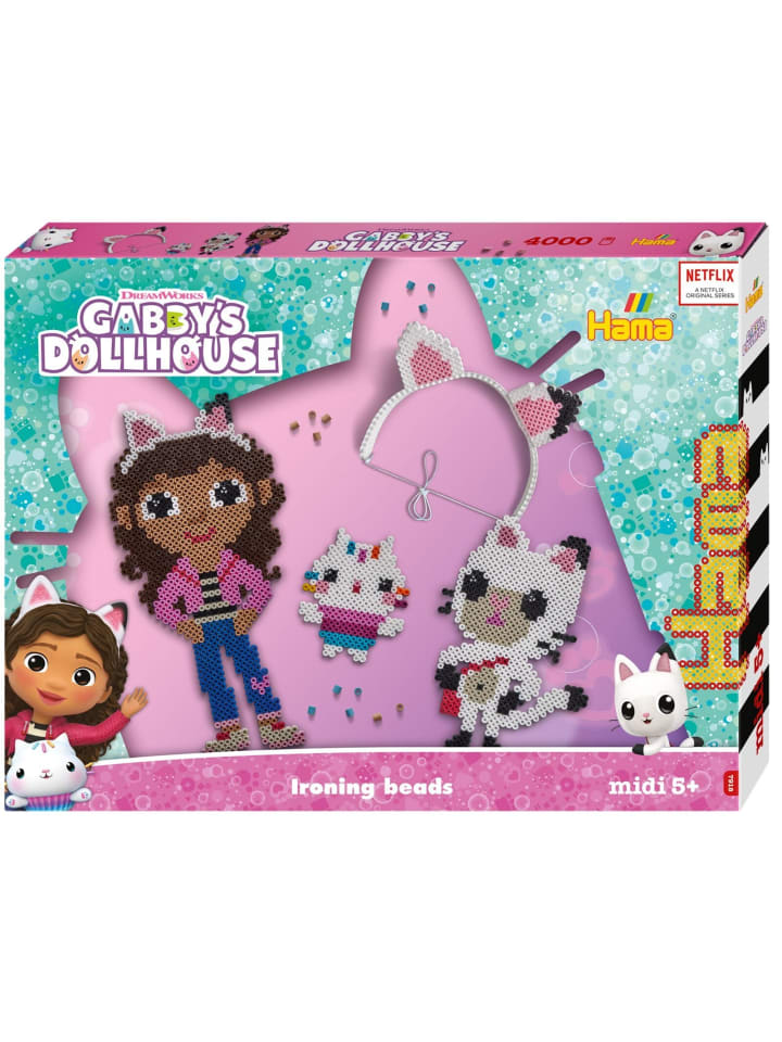Geschenkpackung Gabby´s Dollhouse Midi-Bügelperlen - ab 5 Jahren