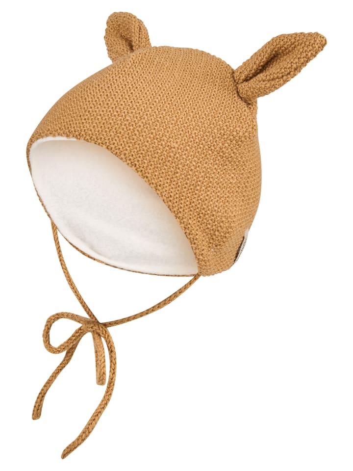 Strickmütze Hase in hellbraun