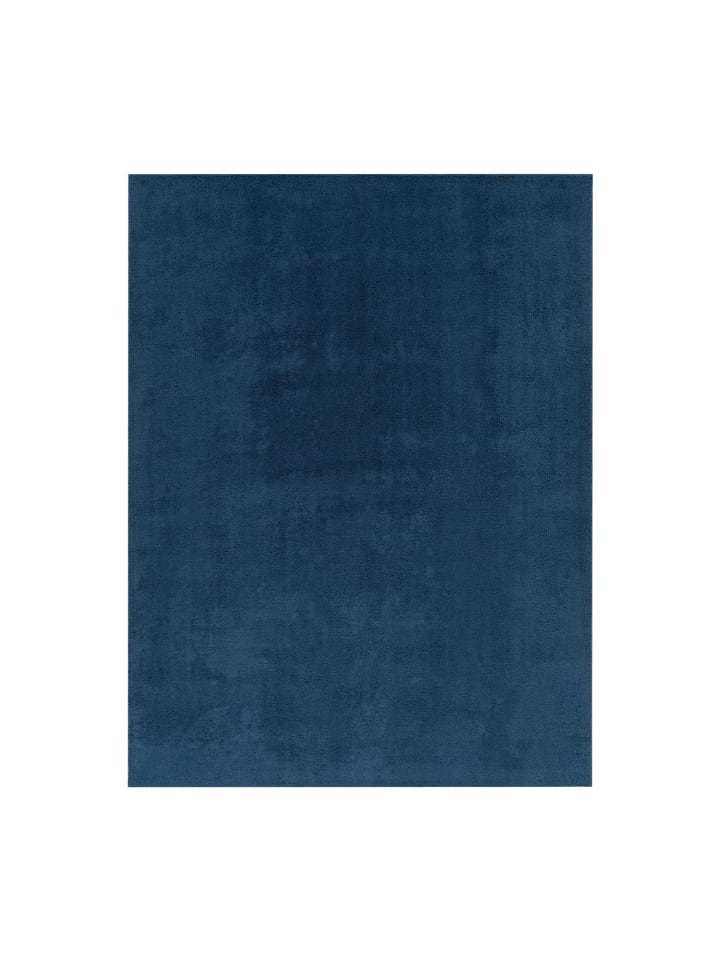Kurzflorteppich Fiona Uni in New Blau