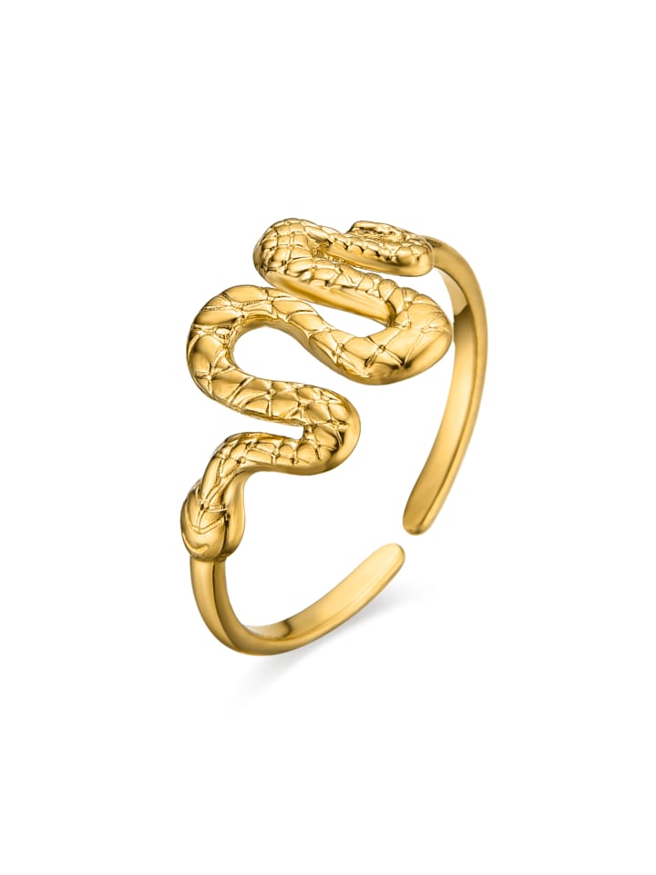 Ring mit 18-karätiger Goldbeschichtung – Miak