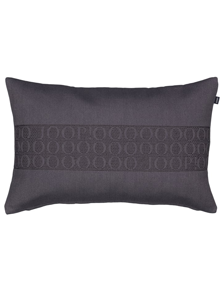 JOOP! Kissenhüllen Signature Stripes Anthrazit - 012 in Anthrazit - 012