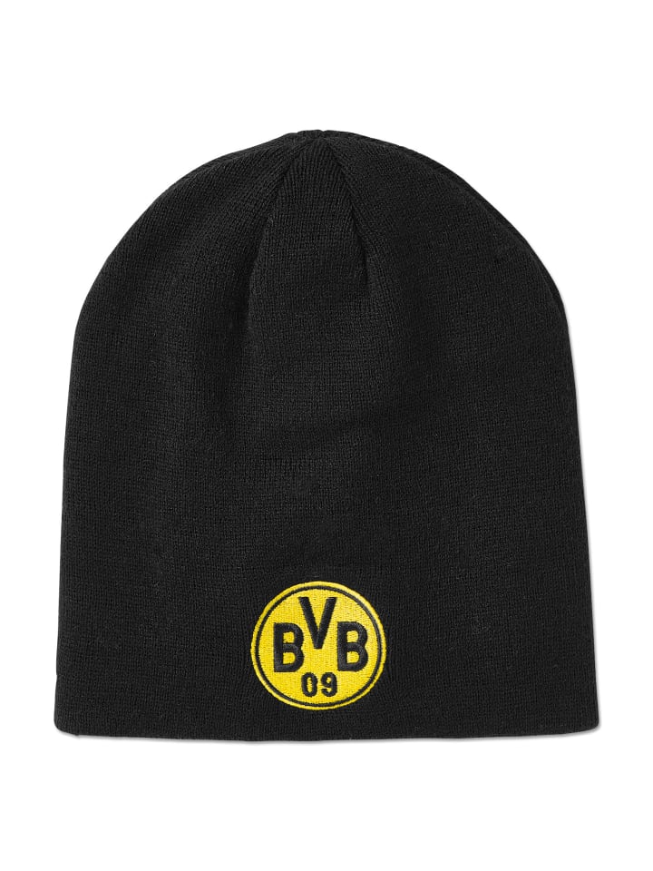 BVB Logo Beanie wendbar Kinder in Schwarz