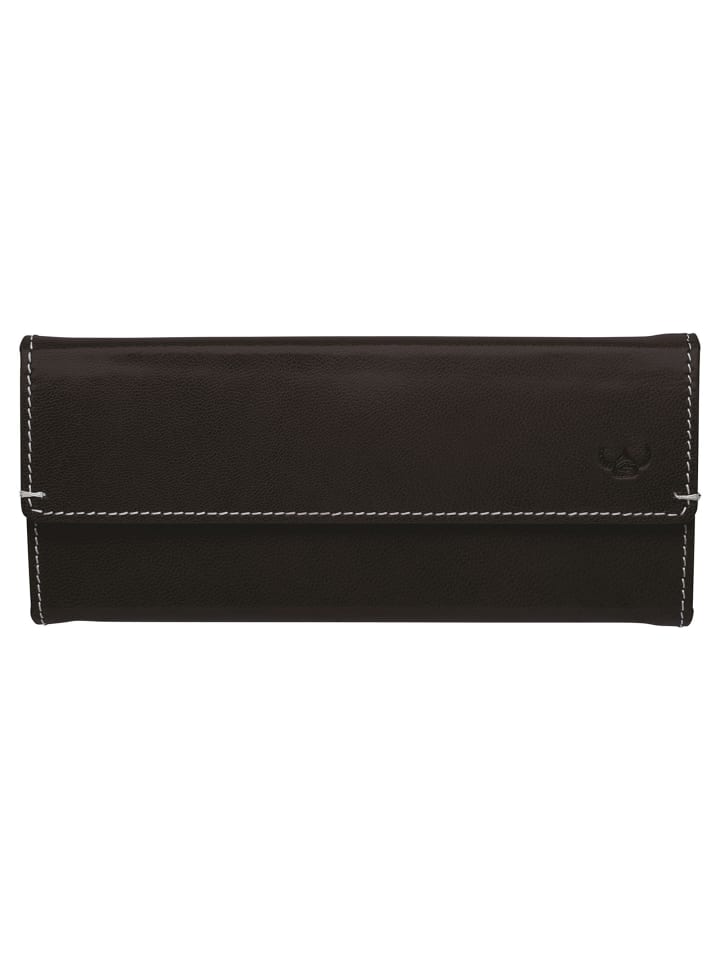 Bari Brillenetui Leder 7 cm chocolate