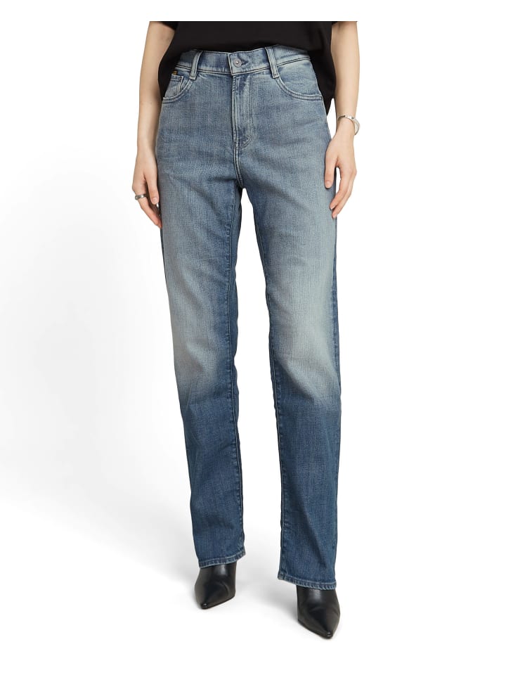 Viktoria High Straight Jeans antique faded steel blue