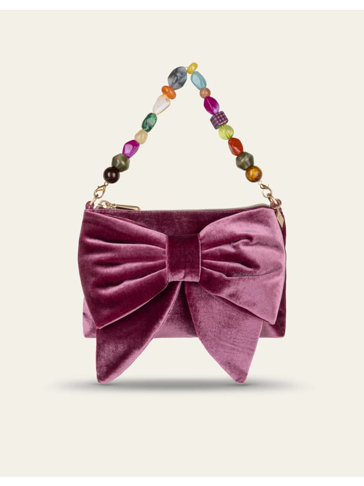 Bow Schultertasche in Violet