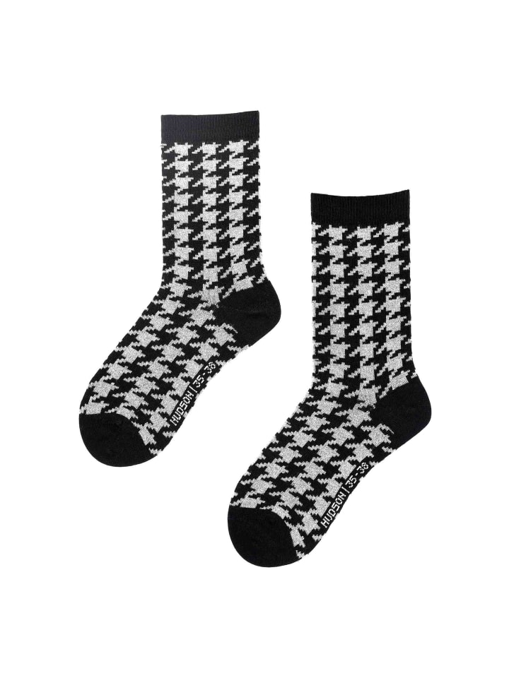 Socken Check gemustert in Black
