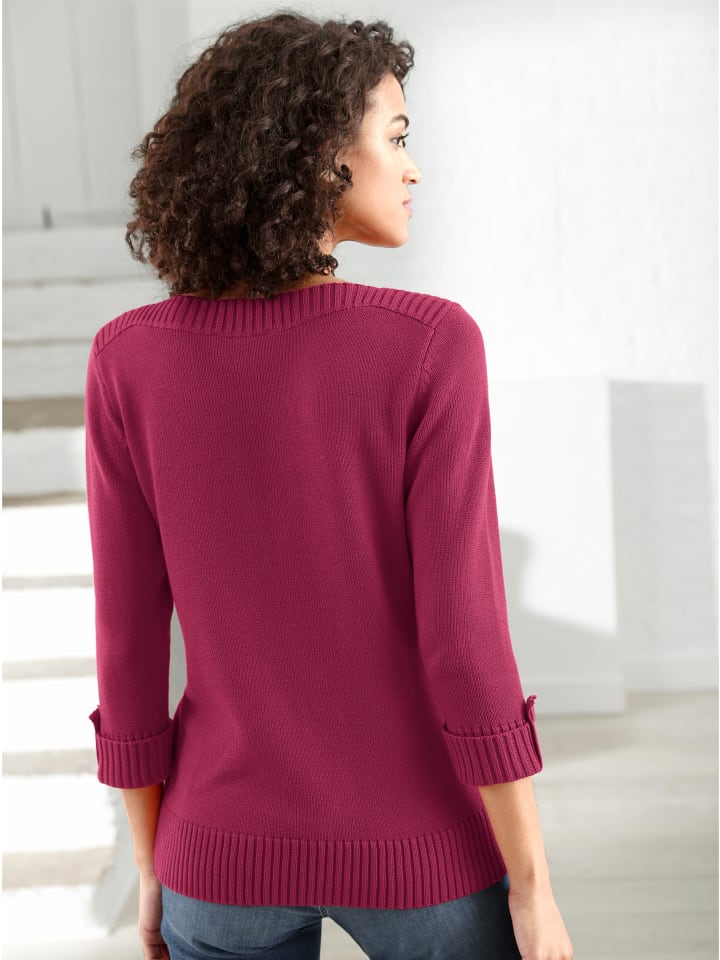 Pullover in fuchsia
