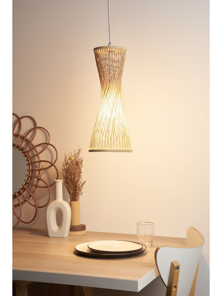 Pauleen Pendelleuchte Woody Glow / -H:400mm Weiß | günstig kaufen limango Beige in