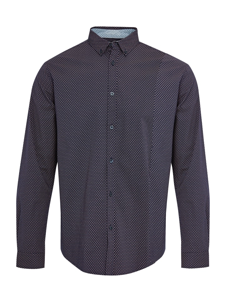 Hemd THB Shirt L/Slv Trim in navy_pink