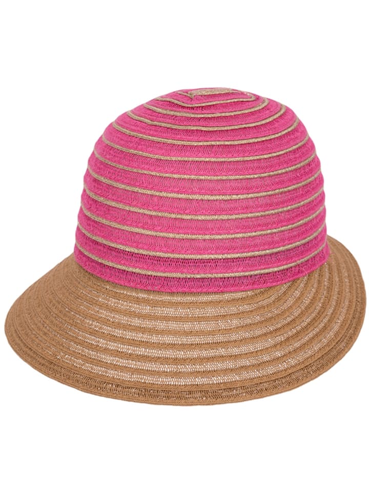 Strohhut in rosa