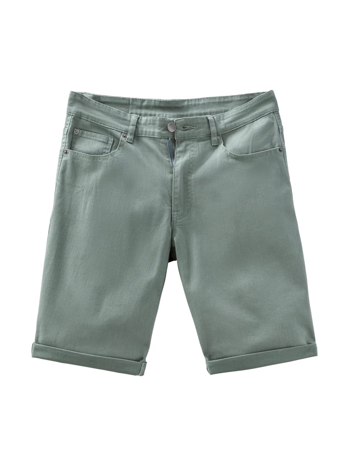 Jeansshorts in grün