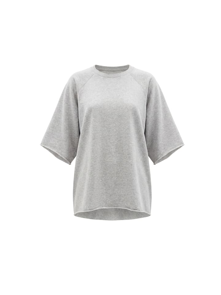 Women T-Shirt in Grey Melange