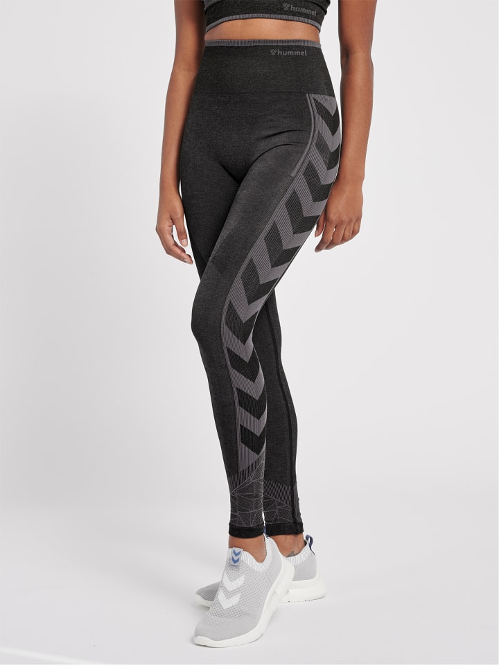 Leggings Hmlmt Energy Multisport Damen in BLACK/ASPHALT MELANGE