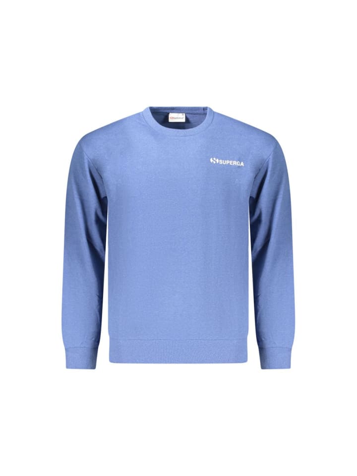 Blau Baumwolle Herren Sweatshirt